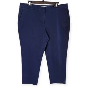Boden Women's Blue Cotton Ankle Pants Size 14R
